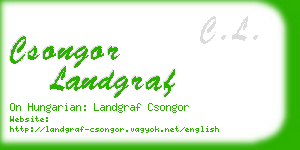 csongor landgraf business card